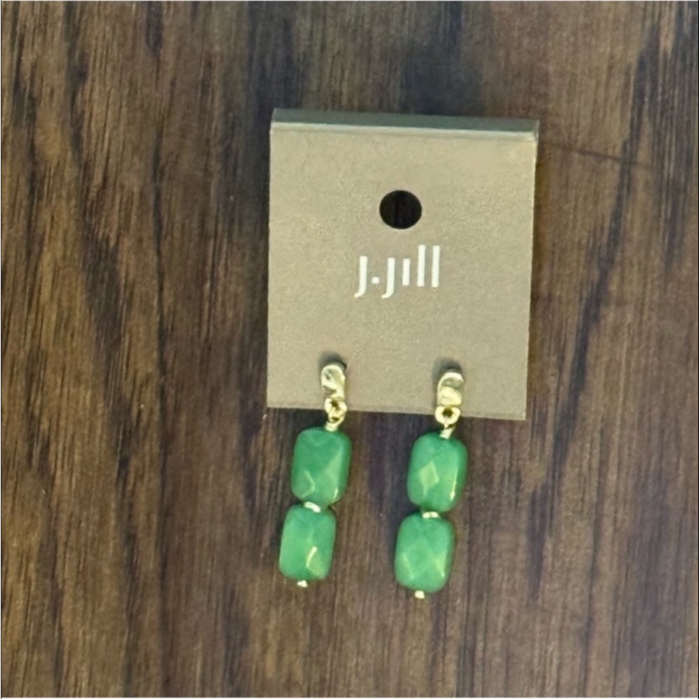 J.jill offshore beaded post drop earring